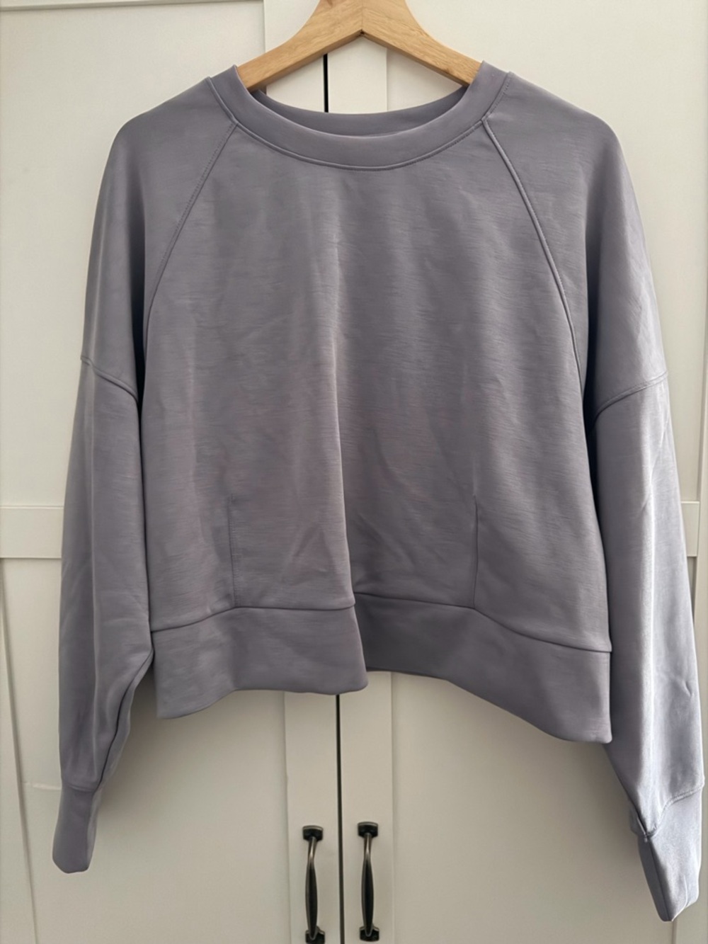 Relaxed Crewneck Sweatshirt in Soft Gray — Buttery Soft!
